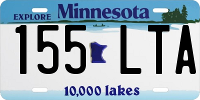 MN license plate 155LTA