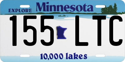MN license plate 155LTC