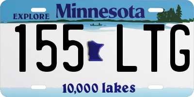 MN license plate 155LTG