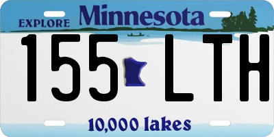 MN license plate 155LTH