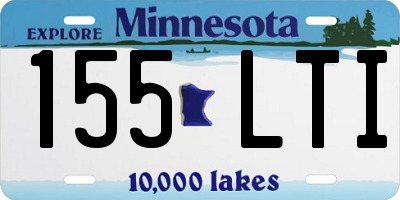 MN license plate 155LTI