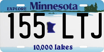 MN license plate 155LTJ