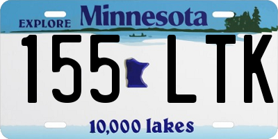 MN license plate 155LTK