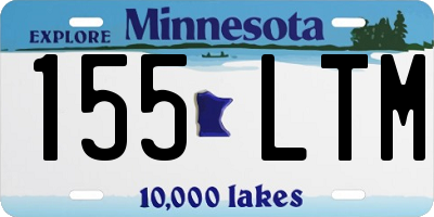 MN license plate 155LTM