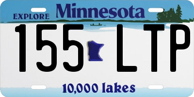MN license plate 155LTP