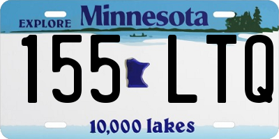 MN license plate 155LTQ