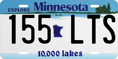 MN license plate 155LTS