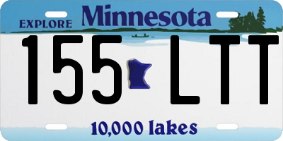 MN license plate 155LTT