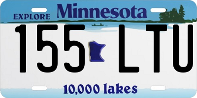 MN license plate 155LTU