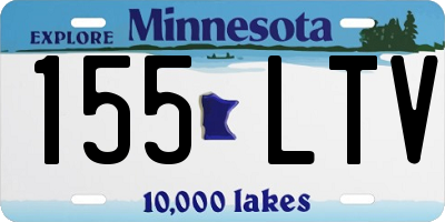 MN license plate 155LTV