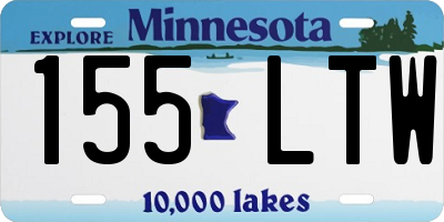 MN license plate 155LTW