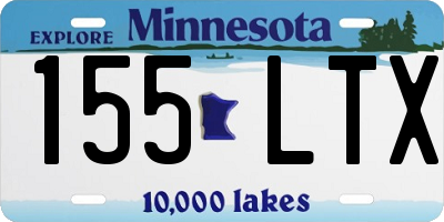 MN license plate 155LTX