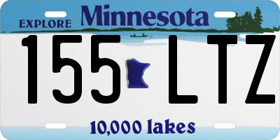 MN license plate 155LTZ