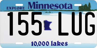 MN license plate 155LUG