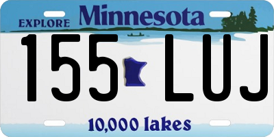 MN license plate 155LUJ