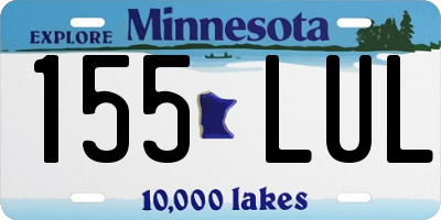 MN license plate 155LUL