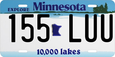 MN license plate 155LUU