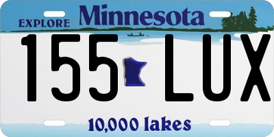 MN license plate 155LUX
