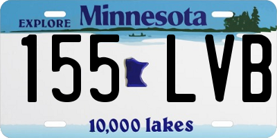 MN license plate 155LVB