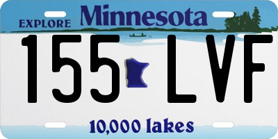 MN license plate 155LVF
