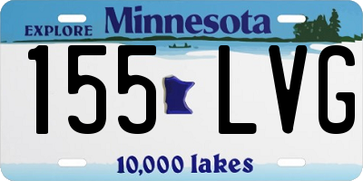 MN license plate 155LVG