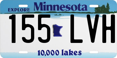MN license plate 155LVH