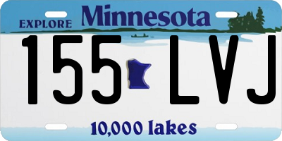 MN license plate 155LVJ