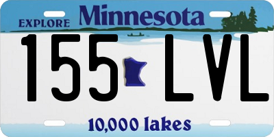 MN license plate 155LVL