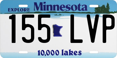 MN license plate 155LVP