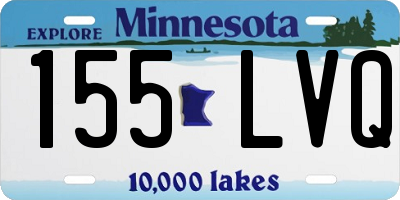 MN license plate 155LVQ