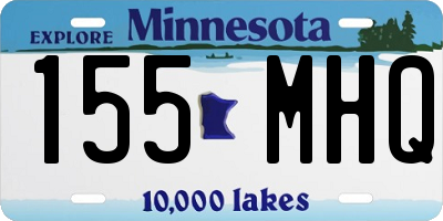 MN license plate 155MHQ