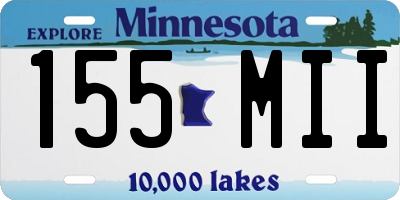MN license plate 155MII