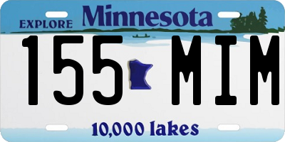 MN license plate 155MIM