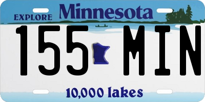 MN license plate 155MIN