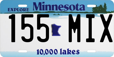 MN license plate 155MIX