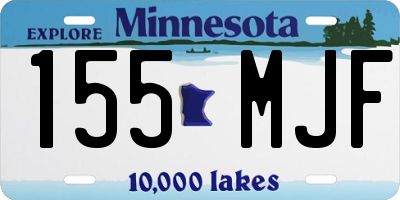MN license plate 155MJF