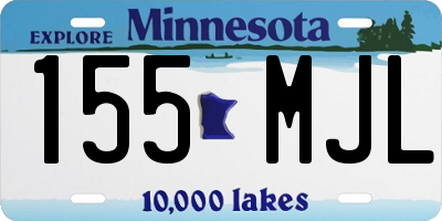 MN license plate 155MJL