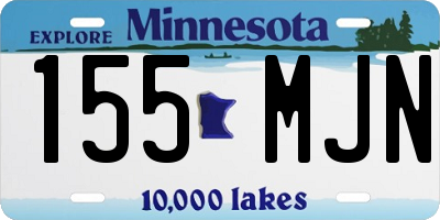 MN license plate 155MJN