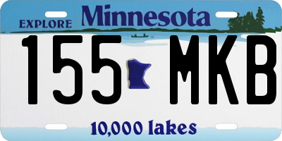 MN license plate 155MKB