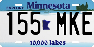MN license plate 155MKE