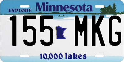 MN license plate 155MKG