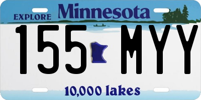 MN license plate 155MYY