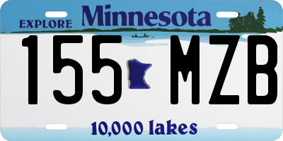 MN license plate 155MZB