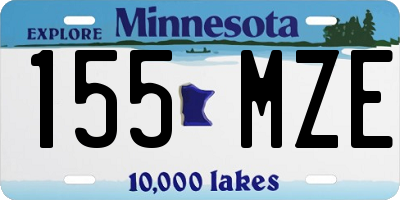 MN license plate 155MZE