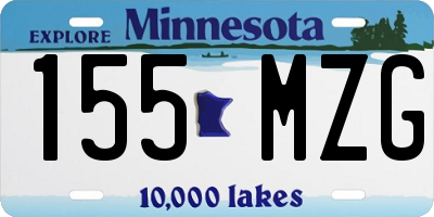 MN license plate 155MZG