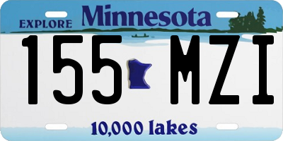 MN license plate 155MZI