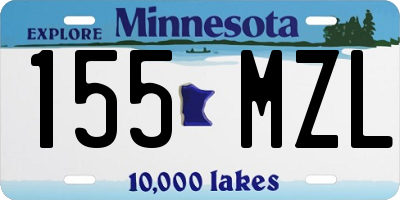MN license plate 155MZL