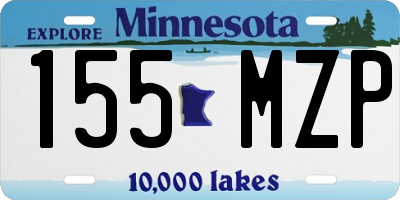 MN license plate 155MZP