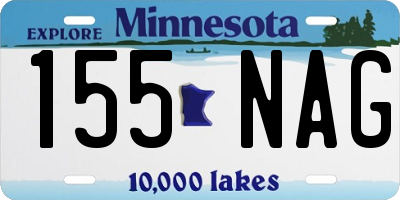 MN license plate 155NAG