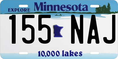 MN license plate 155NAJ